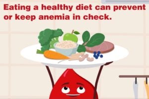 Healthy diet keeps anemia in check.