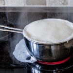 boiling over of milk, ceramic hob, hotplate