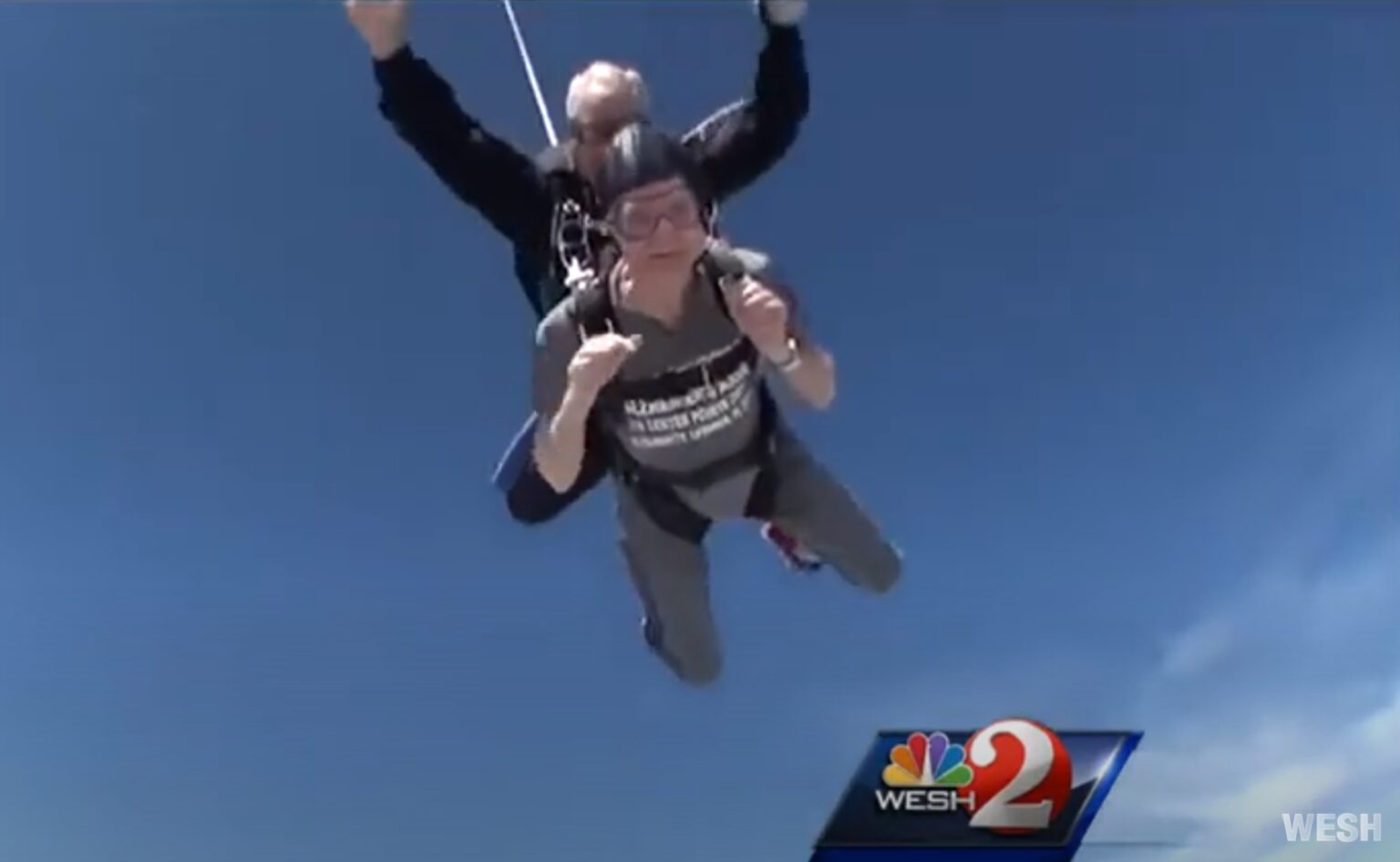 99-Year-Old Skydives for Alzheimer's