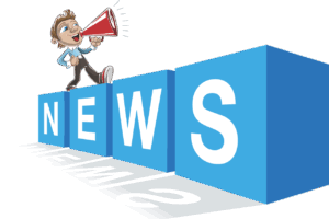news, newsletter, boy on megaphone