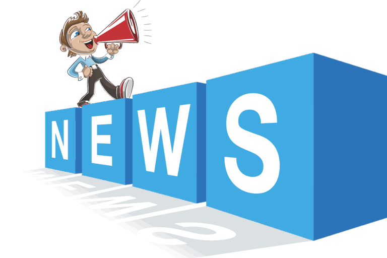 news, newsletter, boy on megaphone