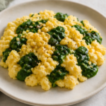 Soft Scrambled Eggs with Spinach