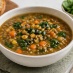 Simple Lentils with Vegetables Soup