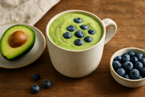 Creamy Avocado & Blueberry Smoothie