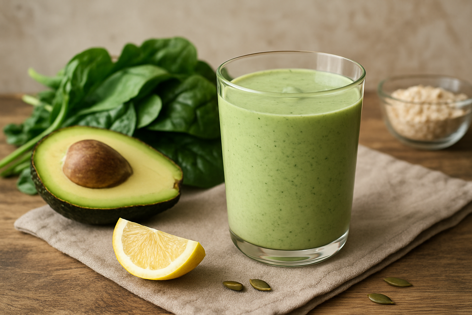 Creamy Avocado Spinach Smoothie