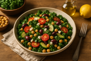 Mediterranean Chickpea and Kale Salad
