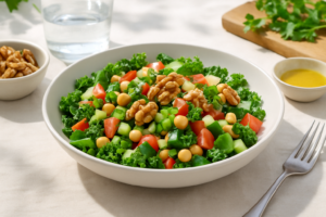 Mediterranean MIND Diet Veggie & Walnut Salad