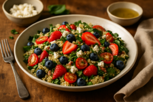 Mediterranean Quinoa & Berry Salad