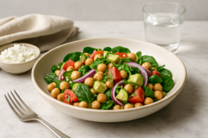MIND Diet Mediterranean Chickpea Salad