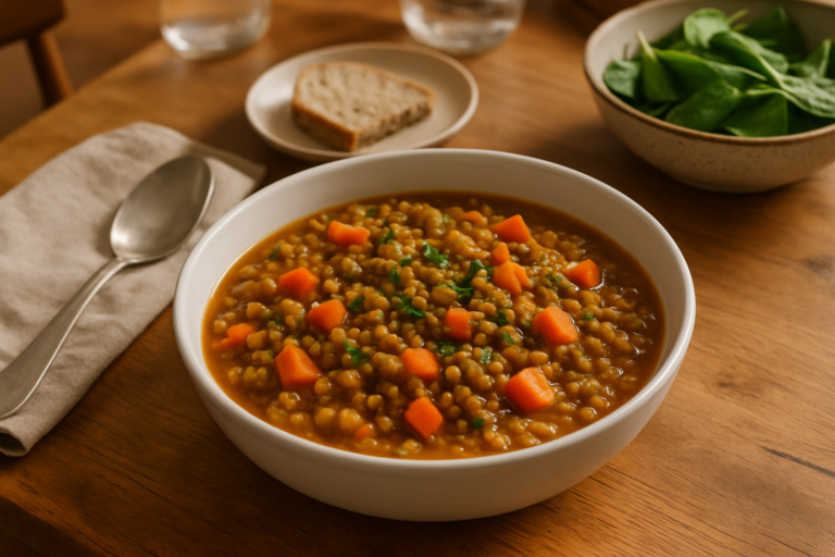 Soft Lentil and Carrot Stew