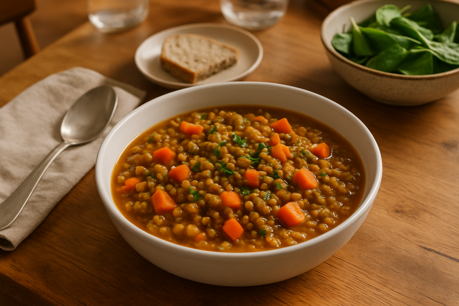 Soft Lentil and Carrot Stew