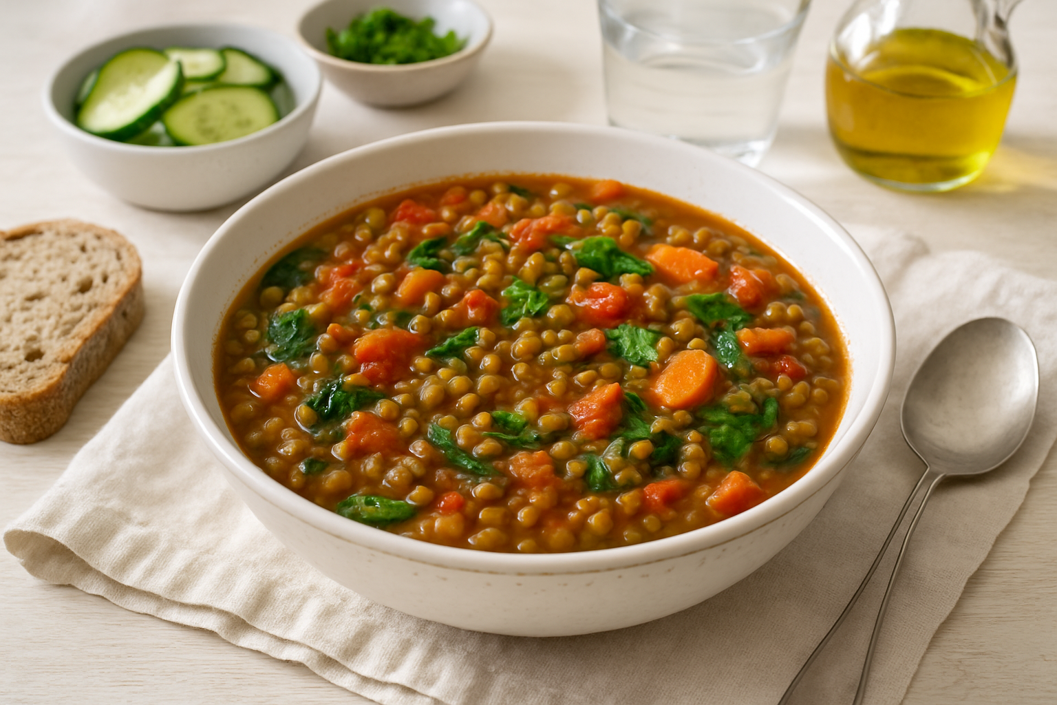 Soft Mediterranean Lentil Stew