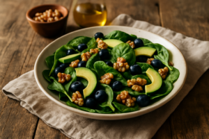 Spinach and Walnut MIND Salad
